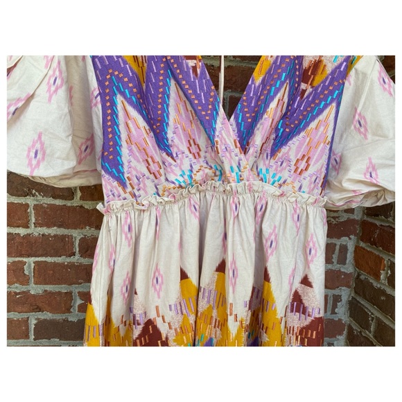 NWT Anthropologie Not So Serious Abstract Embroidered Dress  SZ Small - Picture 6 of 16